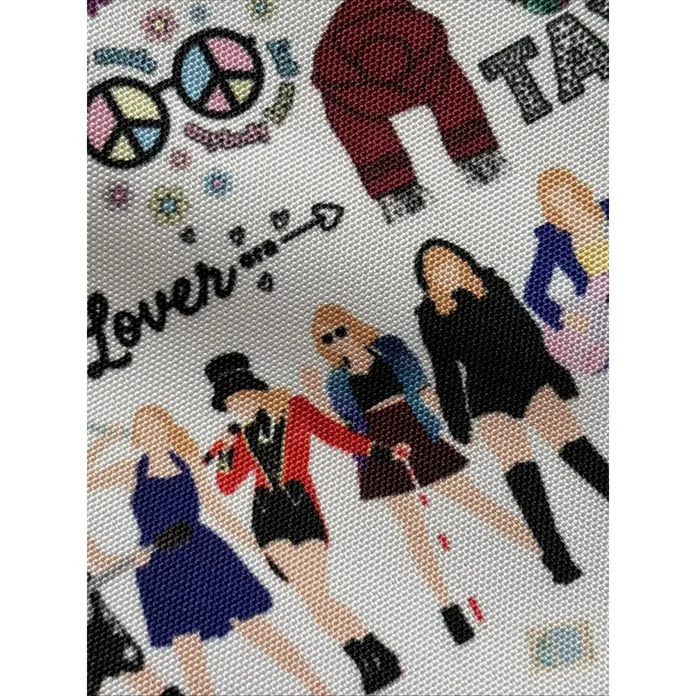 Taylor Swift Lunch Box Bag White Graphic Words Cartoon Insulated NWOT Zipper